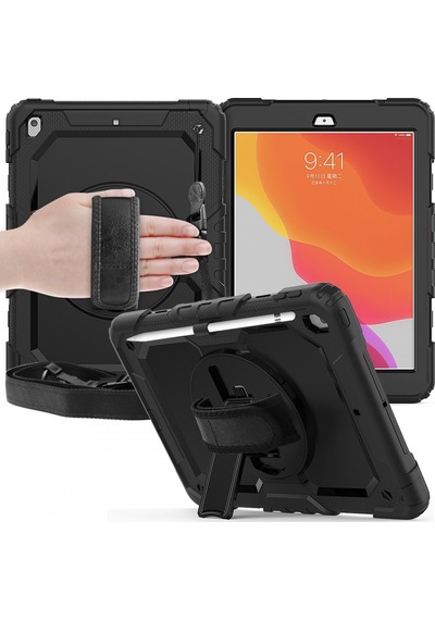 Apple Uyumlu iPad 9. 8. 7. Nesil 10.2" Kılıf Defender Askılı Pars Case Fuji A2197 A2200 A2198