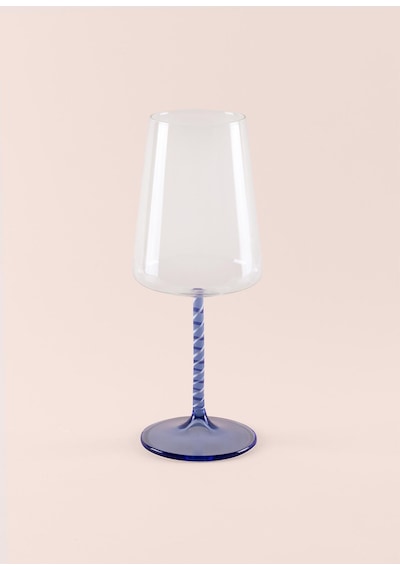 The Mia Edera Şarap Kadehi Mavi 500 Ml
