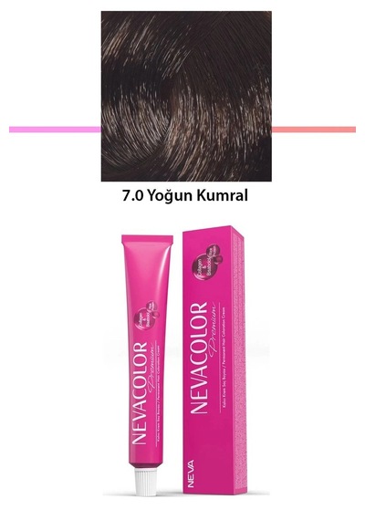 Hubrendy Tedarik Premium 7.0 Yoğun Kumral - Kalıcı Krem Saç Boyası 50 G Tüp