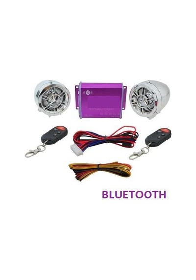 Motosiklet Alarm Seti Bluetooth M - R Krom