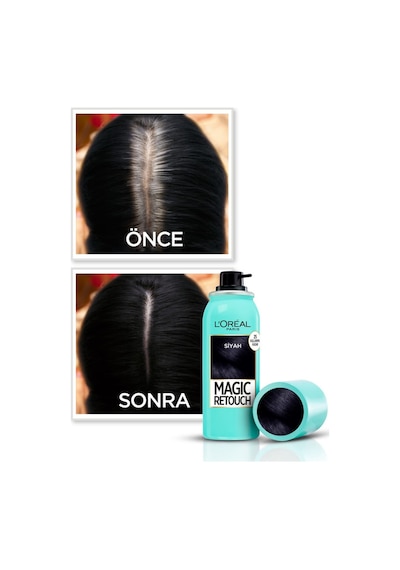 L'Oreal Paris Magic Retouch Beyaz Dipleri Kapatıcı Sprey Siyah