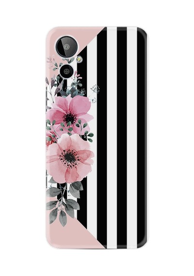General Mobile Gm 23 Se Kılıf Resimli Desenli Baskılı Silikon Flowers 4 1390