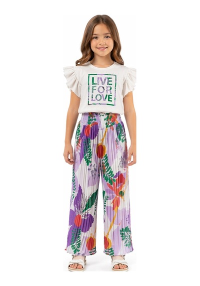 İrem Çocuk Giyim Kız Çocuk Live Yazı Desenli Kol Detaylı Pile Pantolonlu Lila Renk İkili Takım Lila İrem Çocuk Giyim Kız Çocuk Live Yazı Desenli Kol Detaylı Pile Pantolonlu Lila Renk İkili Takım Lila