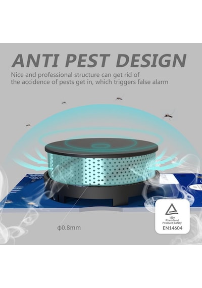 Opax HY-SSA01 Photoelectric Kombine Kablosuz Duman & ISI Dedektörü
ve Alarmı