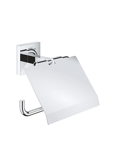 Start Cube Quickfix Tuvalet Kağıtlığı Kapaklı , Duş, Banyo Aksesuarları, Krom, 41102000 Çok Renkli