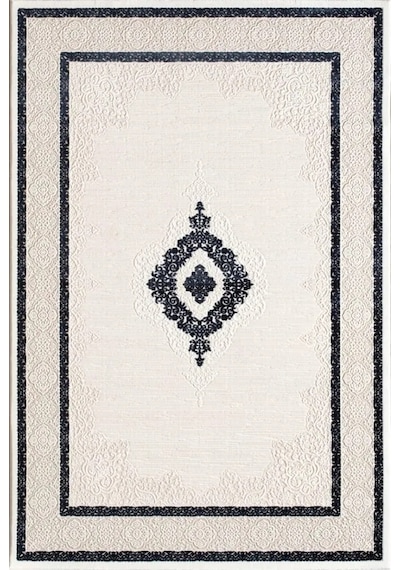 Artemis Halı Anetta 03319a Krem Mavi Makine Halısı