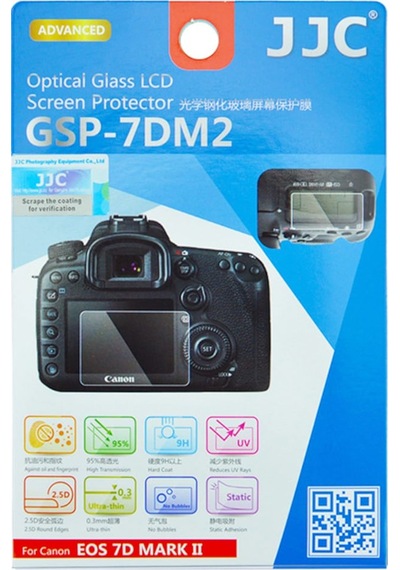Jjc GSP-7DM2 Canon 7D Mark II Uyumlu Optik Cam 0.3 MM LCD Ekran Koruyucu