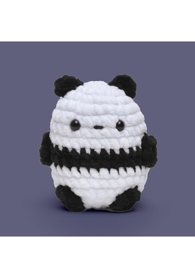 Panda Amigurumi Tığ Kiti Örgü Seti