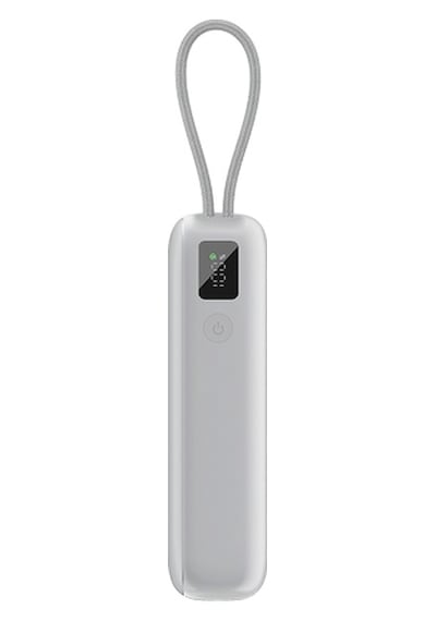 Ttec Recharger Pro Lcd 20.000mah Pd 45w Usb-c Makaralı Kablolu Taşınabilir Hızlı Şarj Aleti / Powerbank 2bb277 Gümüş