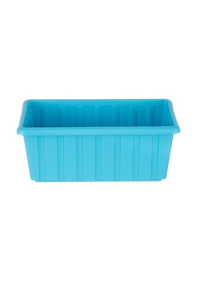 S231 Klasik Balkon Saksı Tabaklı 30cm, 4.3 Litre Turkuaz