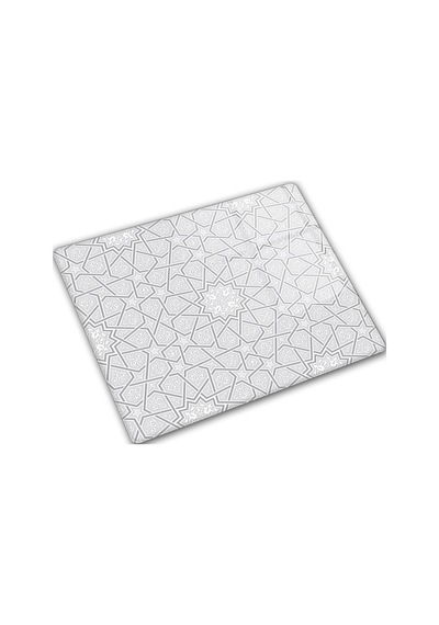 Selçuklu Motifi Desenli Cam Kesme Tahtası 29cm X 34cm