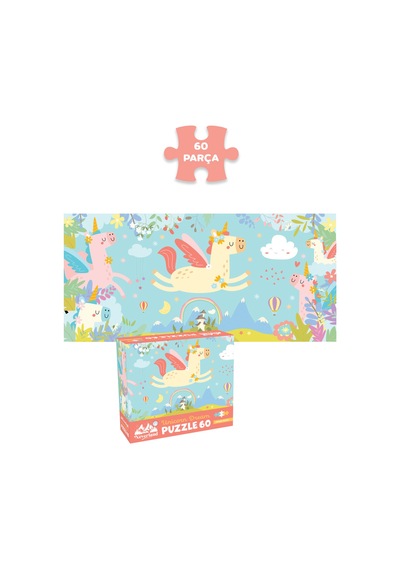 6 Farklı 60 Parça Çocuk Puzzle