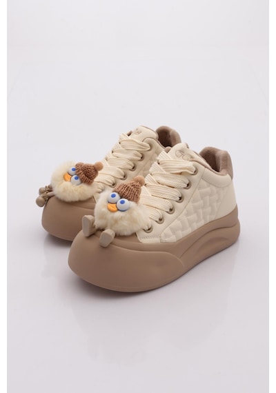 Guja 25k426-1 Kadın Sneaker Ayakkabı Bej