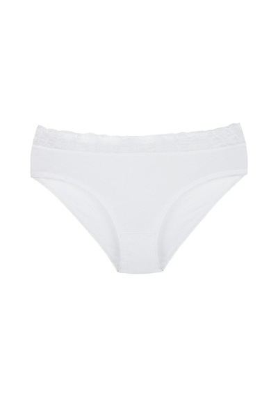 Sensu Kadın Bambu Kumaş Beli Dantelli Slip Külot 3'lü Paket Set Kts1095 Model4