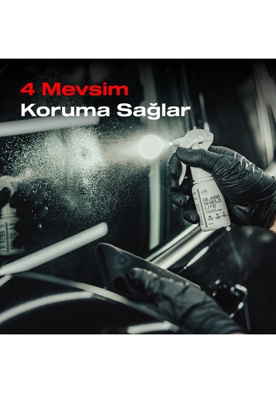 Nasiol Glasshield Lite Araç Nano Yağmur Kaydırıcı Ve Su Itici Sprey-50 Ml-1 Yıl Etkili-cam Koruma