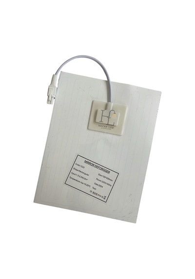 220 Volt Ayna Arkası Buğu Önleyici Rezistans Banyo Ayna Arkası Buğu Çözücü Kare 15x20 Cm Beyaz