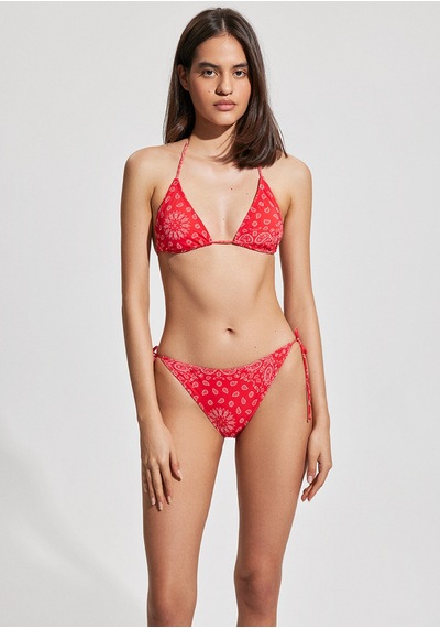 Mavi - Kırmızı Bikini Üstü 1912596-32317 Kırmızı