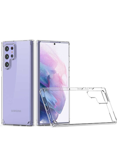 Zore Galaxy Uyumlu S22 Ultra Kılıf Msra Coss Kapak - Renksiz Renksiz