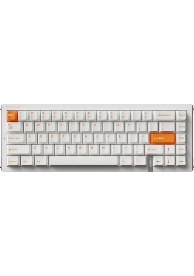 Real67 Sodium-white %65 Ttc Tai E Manyetik Switch 8k He Hotswap Rgb İngilizce Mekanik Gaming Klavye