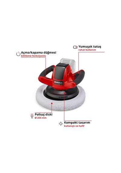 Einhell Akülü Polisaj Makinesi Ce-cb 18/254 Li-solo 2093301