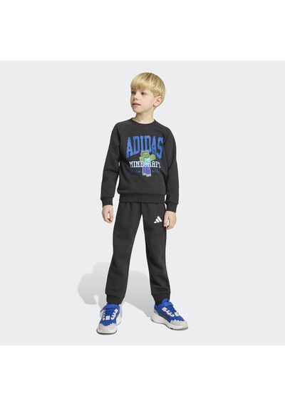 Adidas Little Kids Minecraft Jog Set Çocuk Siyah Eşofman Takımı Kh3194 Çok Renkli