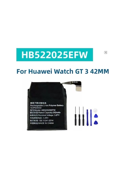 Huawei Watch Gt 3 42mm Watch Gt3 Pro 42mm Akıllı Saat Frg-b19 İçin Hb522025efw Yedek Saat P Senalstoreili +  Araçlar