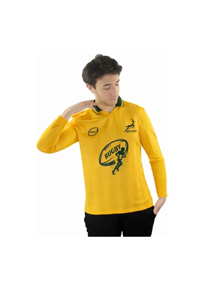 Urbantrendstore Rugby Tasarımlı Günlük Rahat Kullanım Casual Tişört Sarı