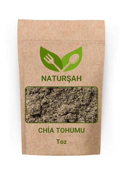 Naturşah Chia Tohumu Toz - Öğütülmüş 1 Kg / Salvia Hispanica