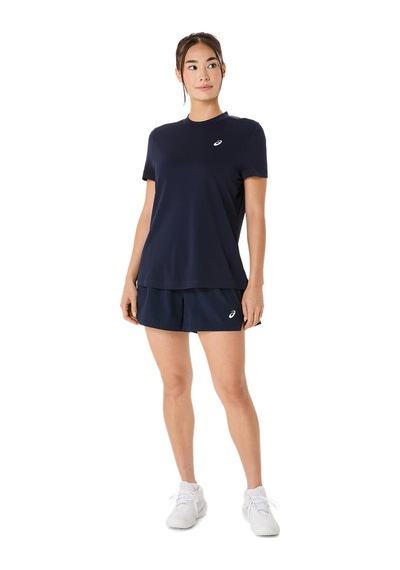 Asics Court Ss Top Kadın Blue Kısa Kollu Tshirt 2042a371-400 Mavi
