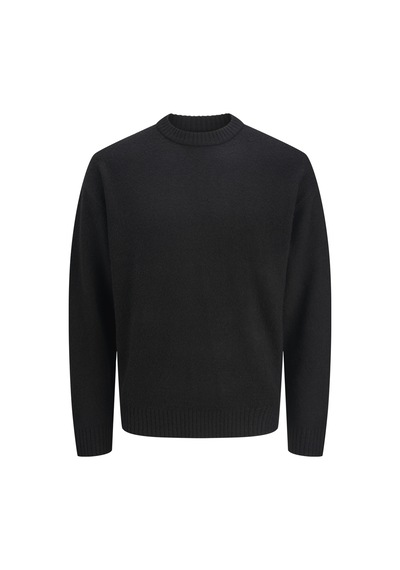 Jack & Jones Erkek Relaxed Fit Triko Kazak - Soho - 12278924 Siyah