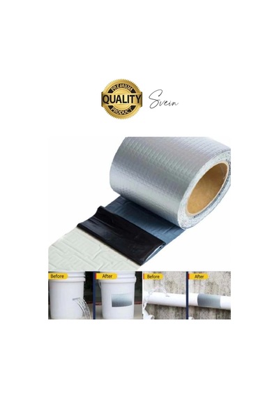 72 Mm X 2 Mt Su Geçirmez Sızdırmaz Çatı Boru Dayanıklı Çamur Sakız Bant Alüminyum Tamir Bandı