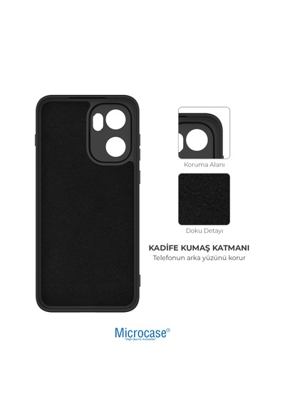 Microcase Oneplus 15r / Ace 6 İle Uyumlu Campro Serisi Kamera Korumalı Silikon Kılıf - Al3427 Siyah