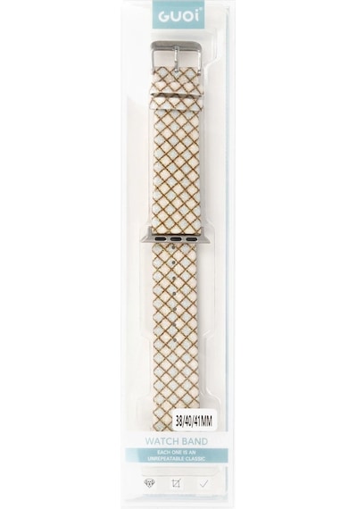 Mey İthalat Watch 42mm Karo Motif Kordon - Mavi Diğer