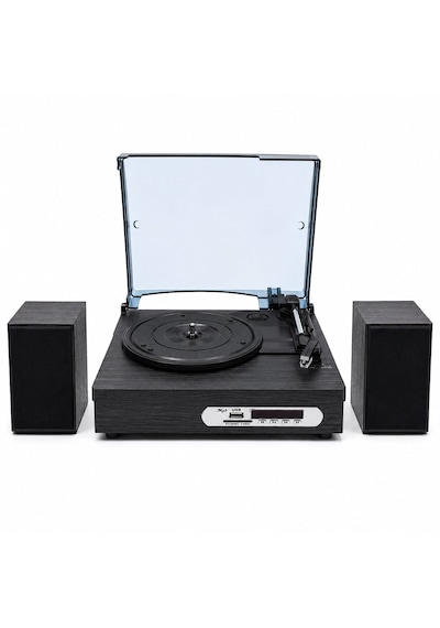 Dosound Ds-022 Nostaljik Bluetooth Pikap Çalar Usb Sd Kart Fm Radyo 1 Adet