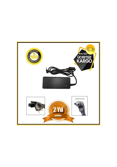 Baburtechbilişim Asus Uyumlu 19V 2.1A 40W -0.7Mm x 2.5Mm Notebook Adaptörü