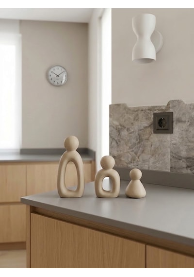 Kaveld Aura Family Minimalist Dekoratif Heykel 3'lü Set El Yapımı Modern Biblo Mermer Tozu & Çimento Kompozit Premium Salon Ve Ofis Dekoru Bej Kaveld Aura Family Minimalist Dekoratif Heykel 3'lü Set El Yapımı Modern Biblo Mermer Tozu & Çimento Kompozit Premium Salon Ve Ofis Dekoru Bej