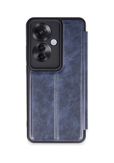 Oppo Reno 11f Kılıf Flip Cover - Lacivert -