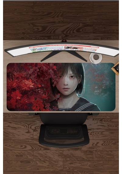 Silent Hill Kaymaz Dikişli Kauçuk Oyuncu Mousepad V4 - 90x40 Xxl Gaming Mouse Pad Fare Altlığı