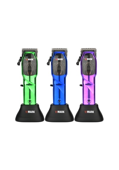 Sones Wmark Ng-9003 Elektrikli Saç Kesme Makinesi Yağ Başlı Elektrikli İtmeli Kesme Makinesi Şarj Edilebilir Saç Kesme Makası Mor