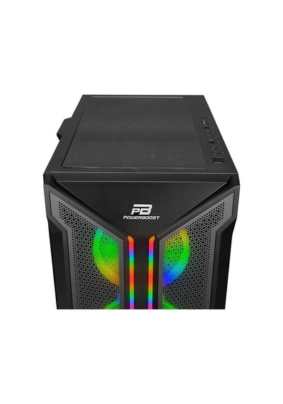 Powerboost VK-Z002B 4 ARGB Ring Fanlı Mid-Tower Oyuncu Bilgisayar Kasası