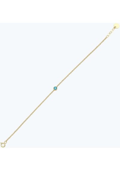 Altınbaş Mavi Taşlı Altın Bileklik Blıntgk026-25295 Sarı Altın