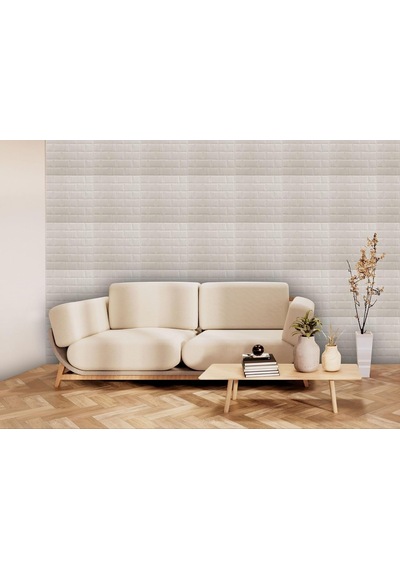 3 Boyutlu Duvar Paneli Kabartmalı Metro Desenli Pvc 41x41 Cm/ 6 Adet /1 M²