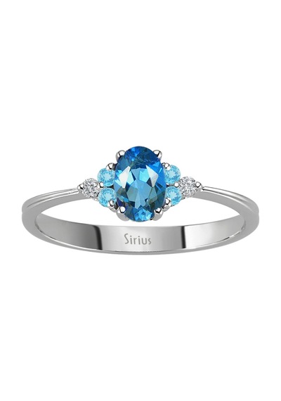 Sirius Pırlanta Ve Topaz Cadenza Yüzük 0817R0272