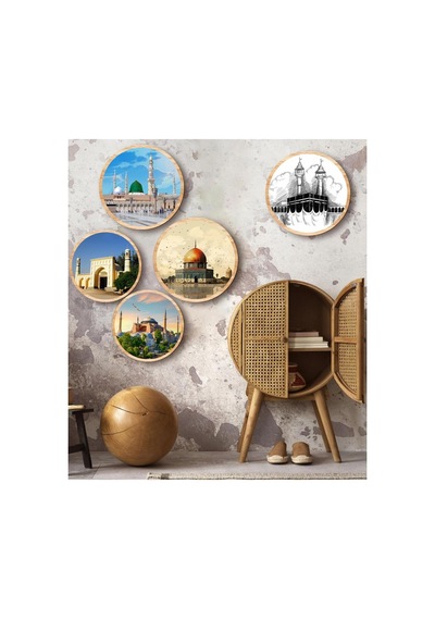 Notpa Dekorize Mdf 5 Parça 5 Mescid Çerçeve Görünümlü Tablo Set 5007, 8692016031745 Çok Renkli Notpa Dekorize Mdf 5 Parça 5 Mescid Çerçeve Görünümlü Tablo Set 5007, 8692016031745 Çok Renkli