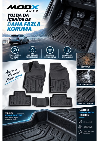 Bmw 5 Serisi F10 Aracınıza Özel Üretim Havuzlu Paspas Takımı A+ -mod-