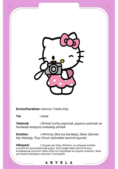 Hello Kitty Karakterleri - Eğitici Oyuncak - Koleksiyon