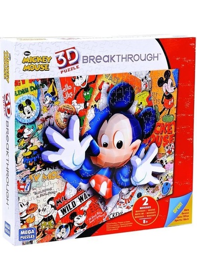 Mega Puzzles 200 Parça 3d Puzzle Breakthrough  Mickey