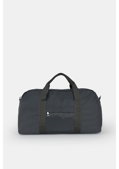 İcone Bag Kadın & Erkek Spor Çantası, Paraşüt Kumaş Önü Cepli Unisex Spor Fitness Gym Çantası Antrasit