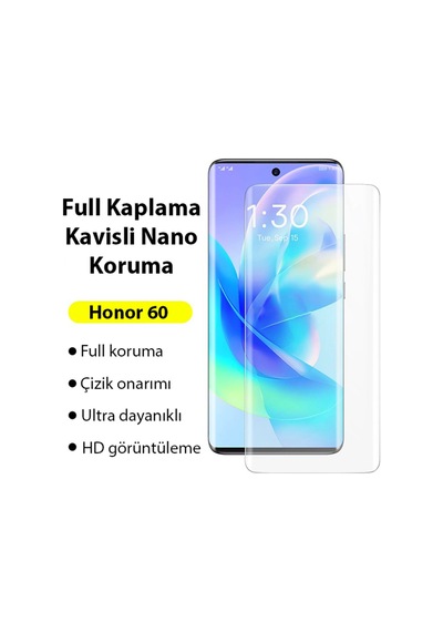 Baseus 0.15Mm Honor 60 Kavisli Full Kaplama Nano Ekran Koruyucu Şeffaf (380343360)