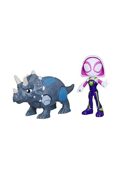 Spidey And His Amazing Friends Dino Webs Figürler Ghots-spider & Rhino Dino Spider - Man